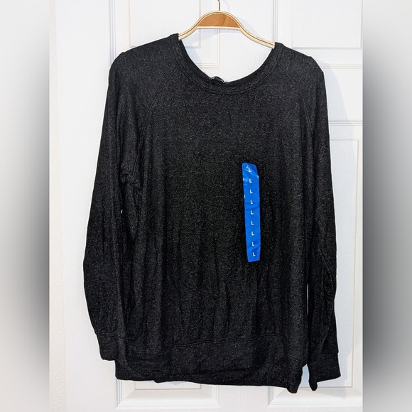 Buffalo Women`s Soft‎ Cozy Crewneck Pullover Sweater Black Heather Large NWT - Picture 3 of 8